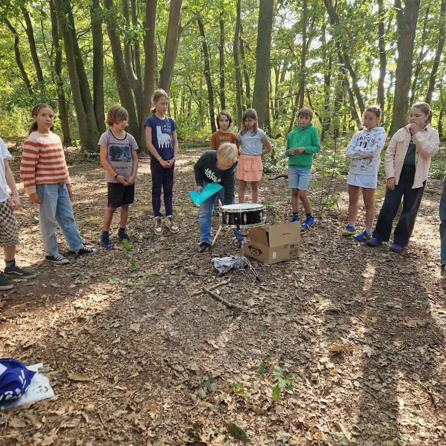 Groep 6: musiceren in het bos