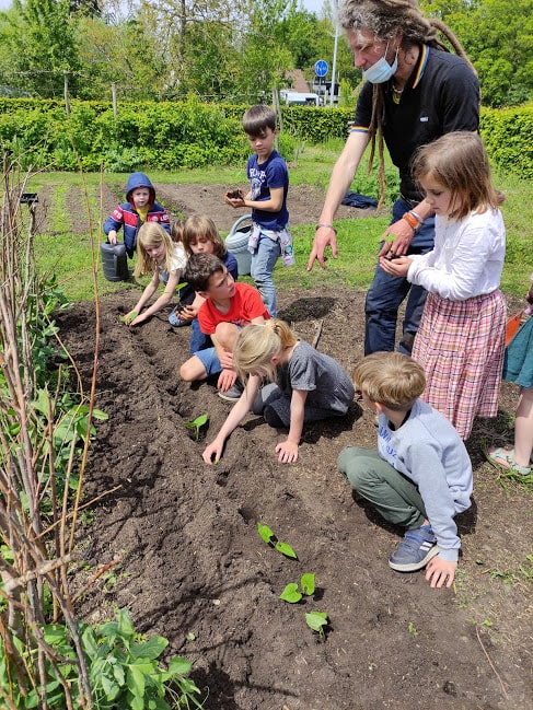 Groep 2: Werken in de moestuin