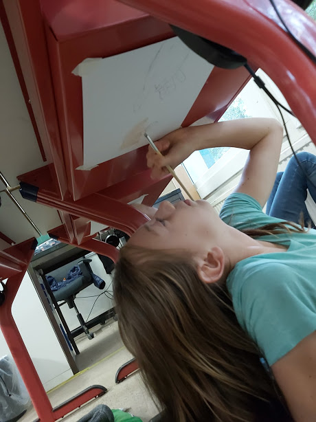 Groep 6: schilderen als Michelangelo